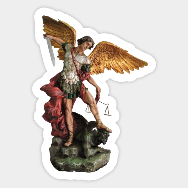 Saint Michael the Archangel Sticker by alinerope